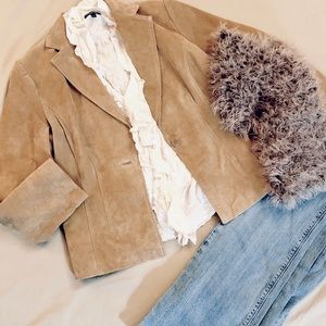 Natural Leather Blazer